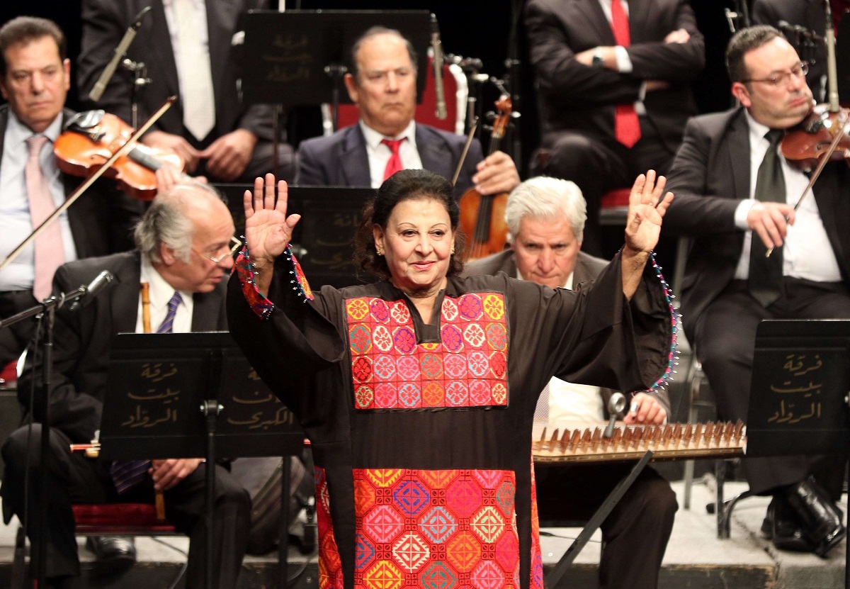الفنانة الاردنية سلوى العاص في فعالية سابقة