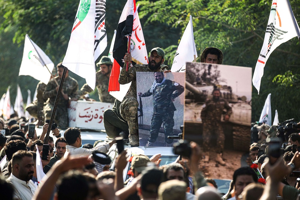 عناصر تابعة لقوات الحشد الشعبي 