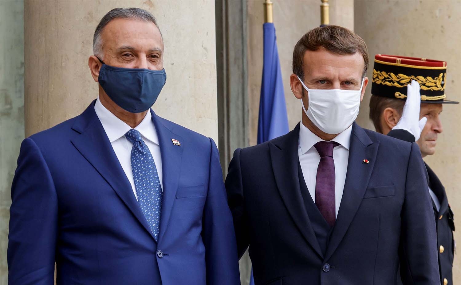 Macron hosted the meeting with Kadhimi in Paris, which followed the French leader's own trip to Iraq in September