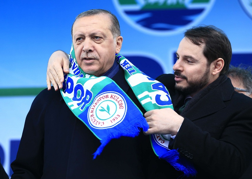 اردوغان وصهره بيرات ألبيرق