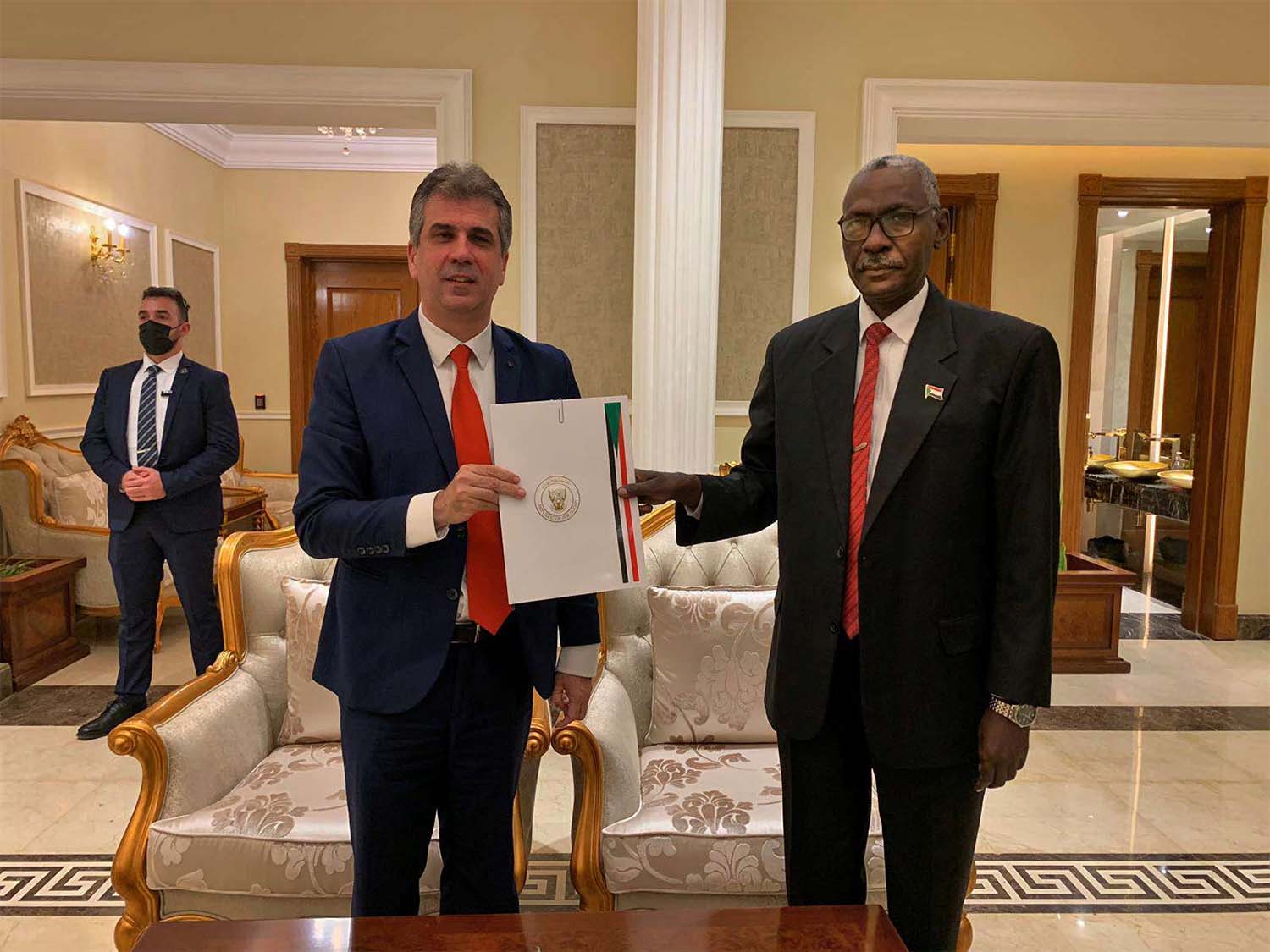 The two sides discussed water, aviation, transportation, health and technology cooperation, as well as security and strategic affairs