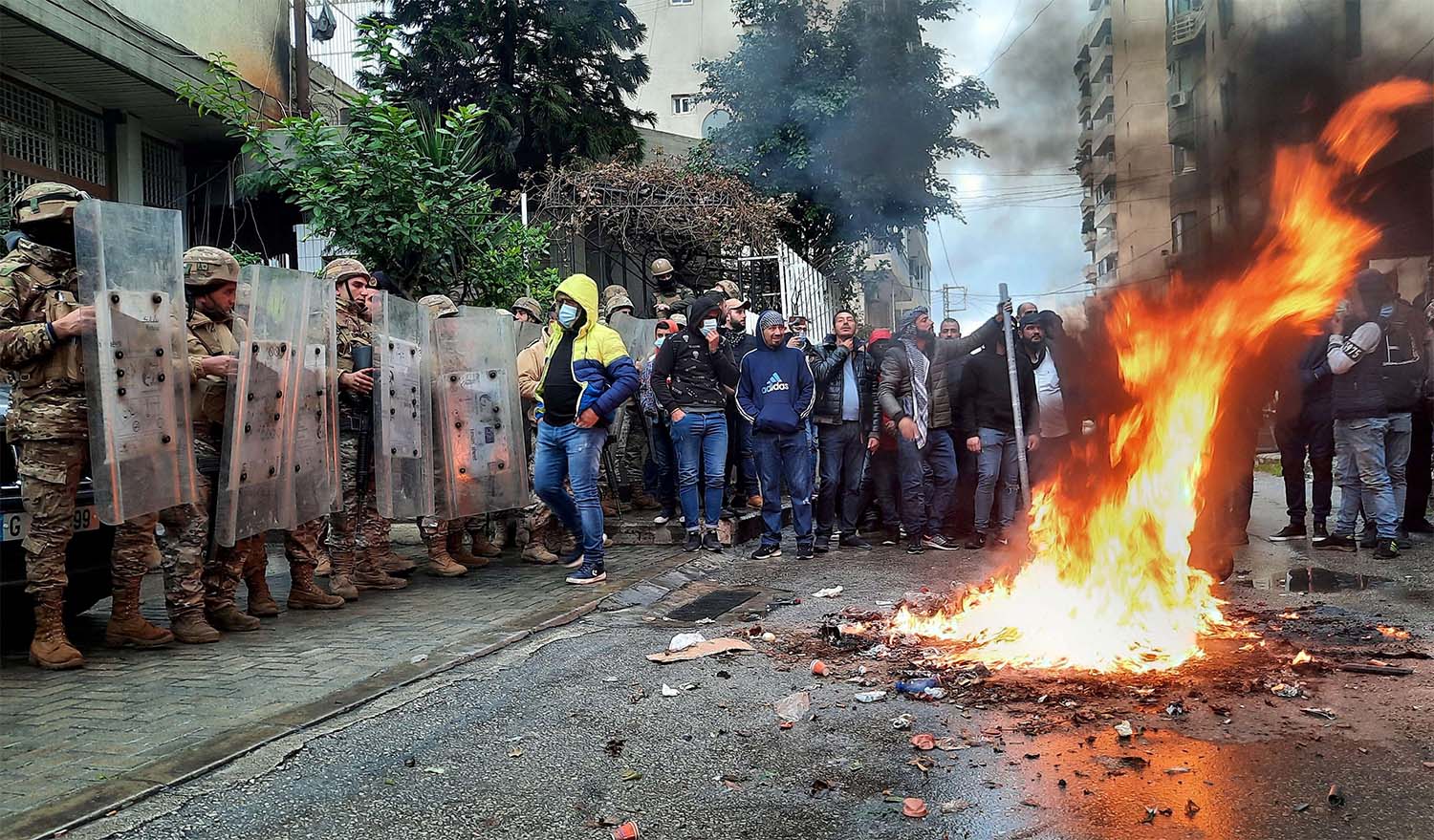 226 people were injured in the confrontations, including 26 policemen
