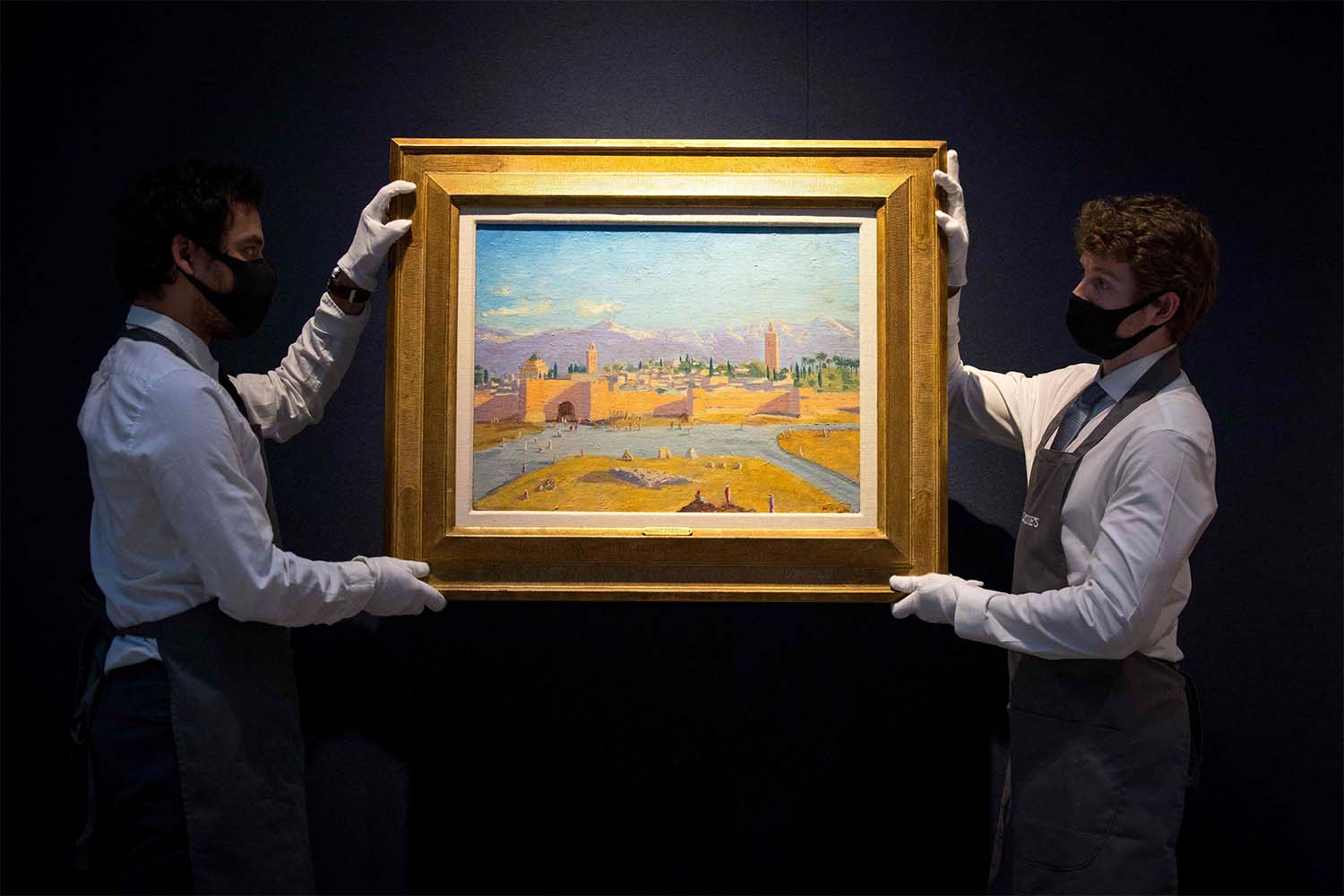 It is the only painting that Britain’s wartime PM completed during 1939-45 World War II