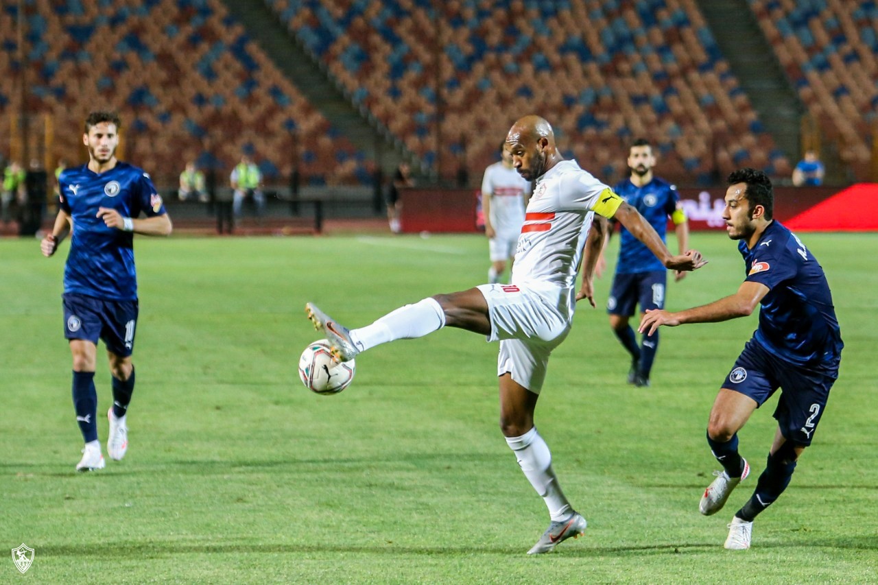 مباراة الزمالك وبيراميدز (الصورة من حساب الزمالك الرسمي على فيسبوك)