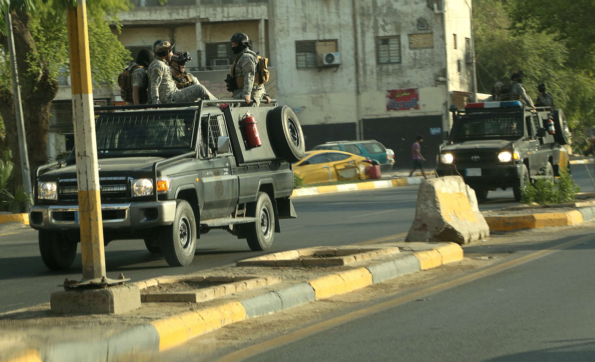 الحشد يستعرض قوته في بغداد بعد توقيف قاسم مصلح