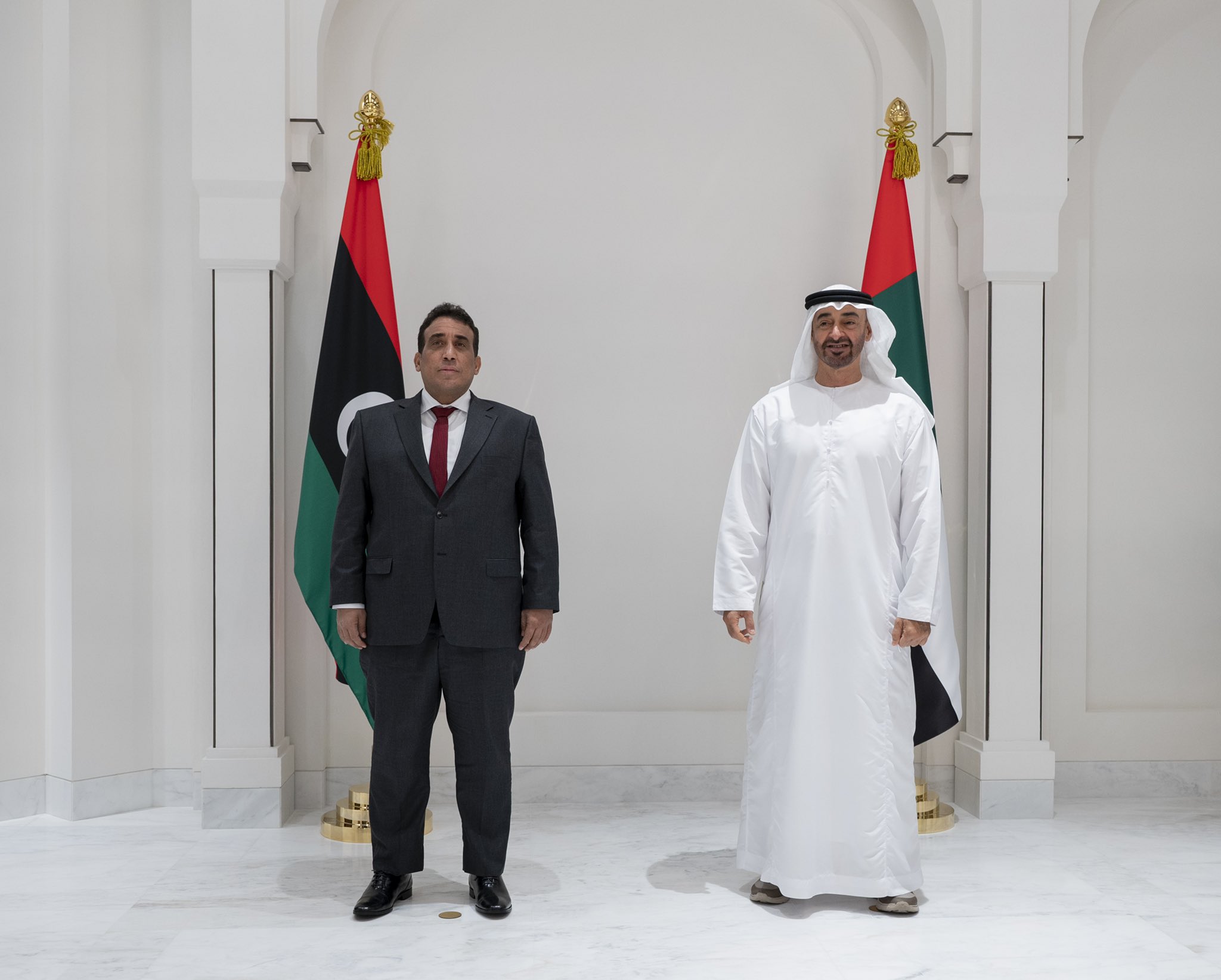 أول زيارة لرئيس المجلس الرئاسي الليبي محمد المنفي إلى الإمارات