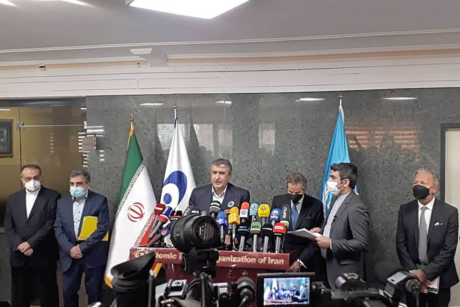 مؤتمر صحفي في طهران للوكالة الدولية للطاقة الذرية