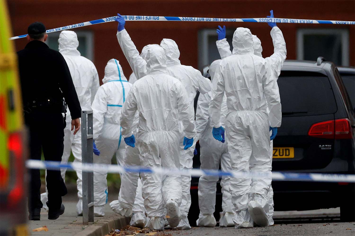 The BBC said the taxi driver had locked the passenger inside the vehicle
