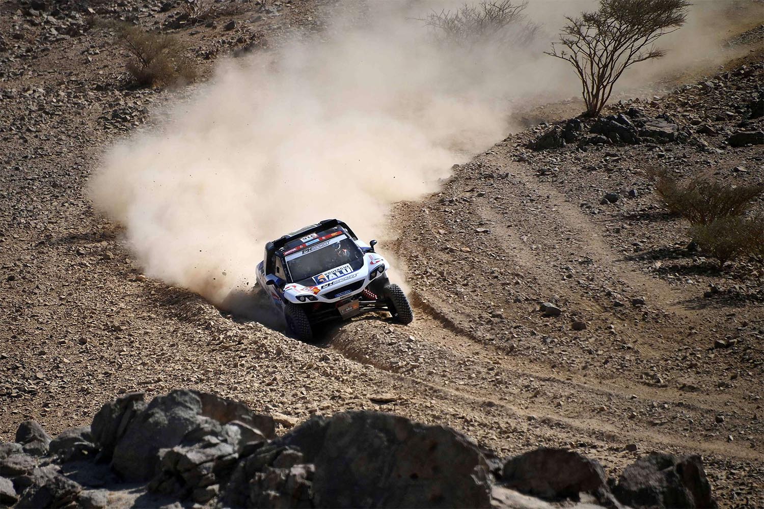 Philippe Boutron, co-driver of the team's race car, suffered a serious leg injury