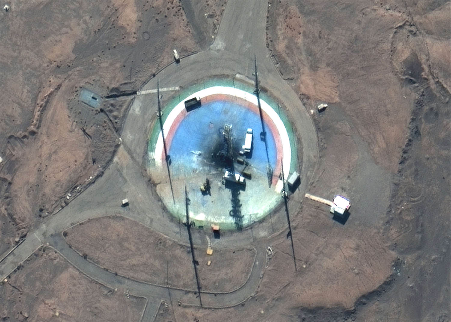 Launch pad at Iran's Imam Khomeini Spaceport