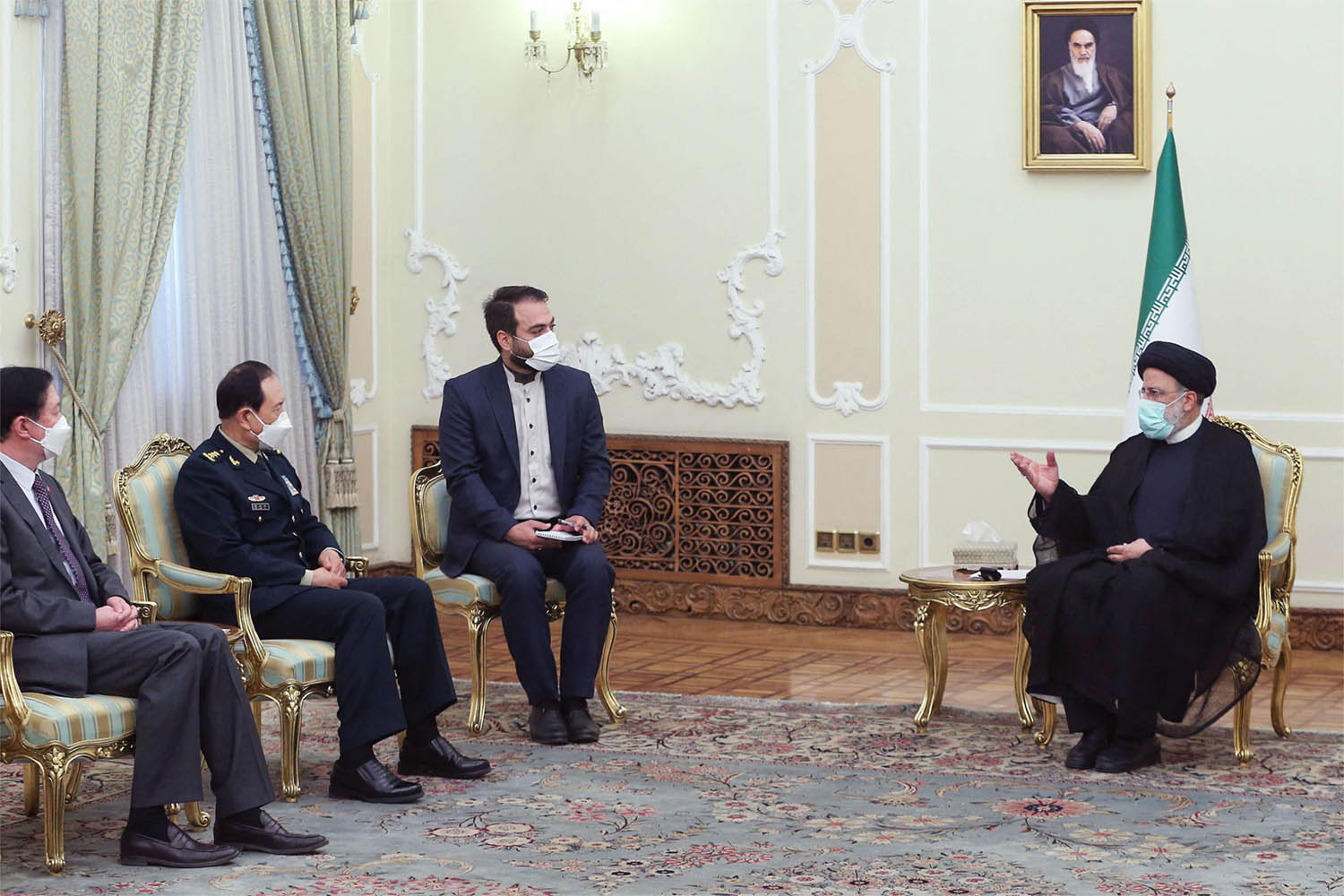 Raisi told China’s Minister of National Defense Tehran sees its ties with Beijing as strategic