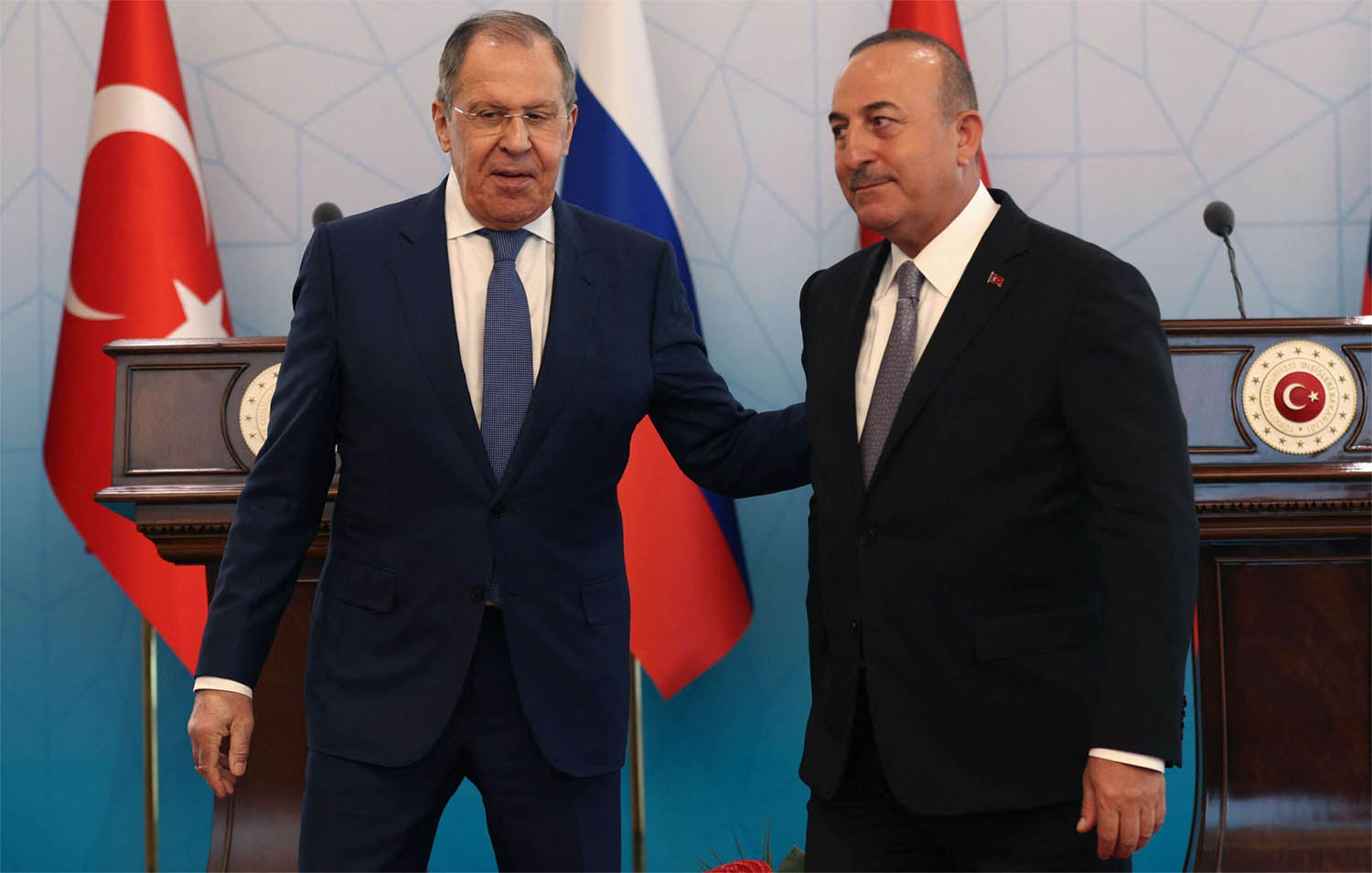 Lavrov said the onus was on Ukraine to de-mine its ports as a precondition for safe shipment