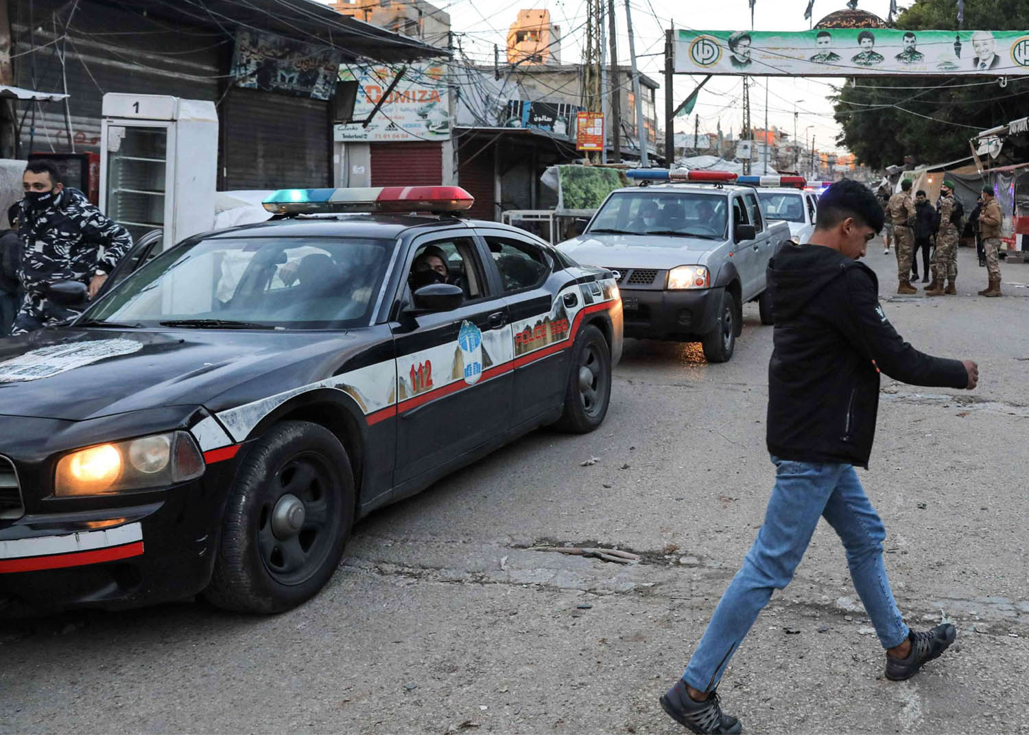 Lebanon's police patrolling Beirut suburb