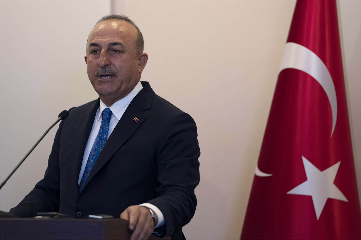 Turkey's Foreign Minister Mevlut Cavusoglu 