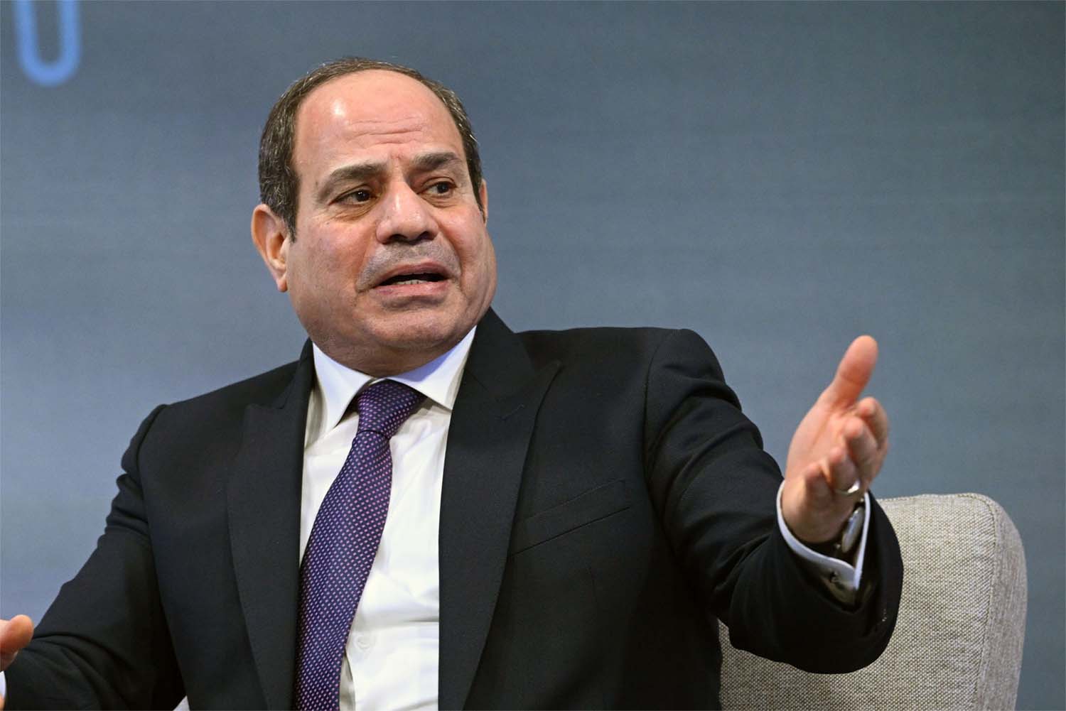 Sisi said his government would continue its efforts to maintain calm between Israel and the Palestinians