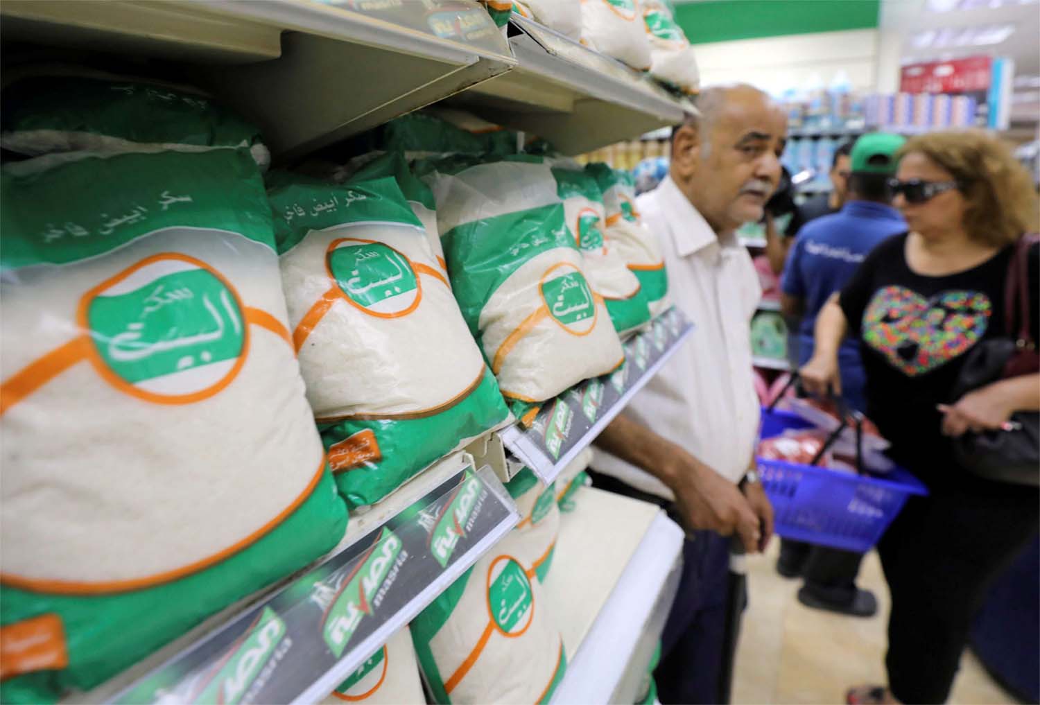 Sugar on the supermarket shelves