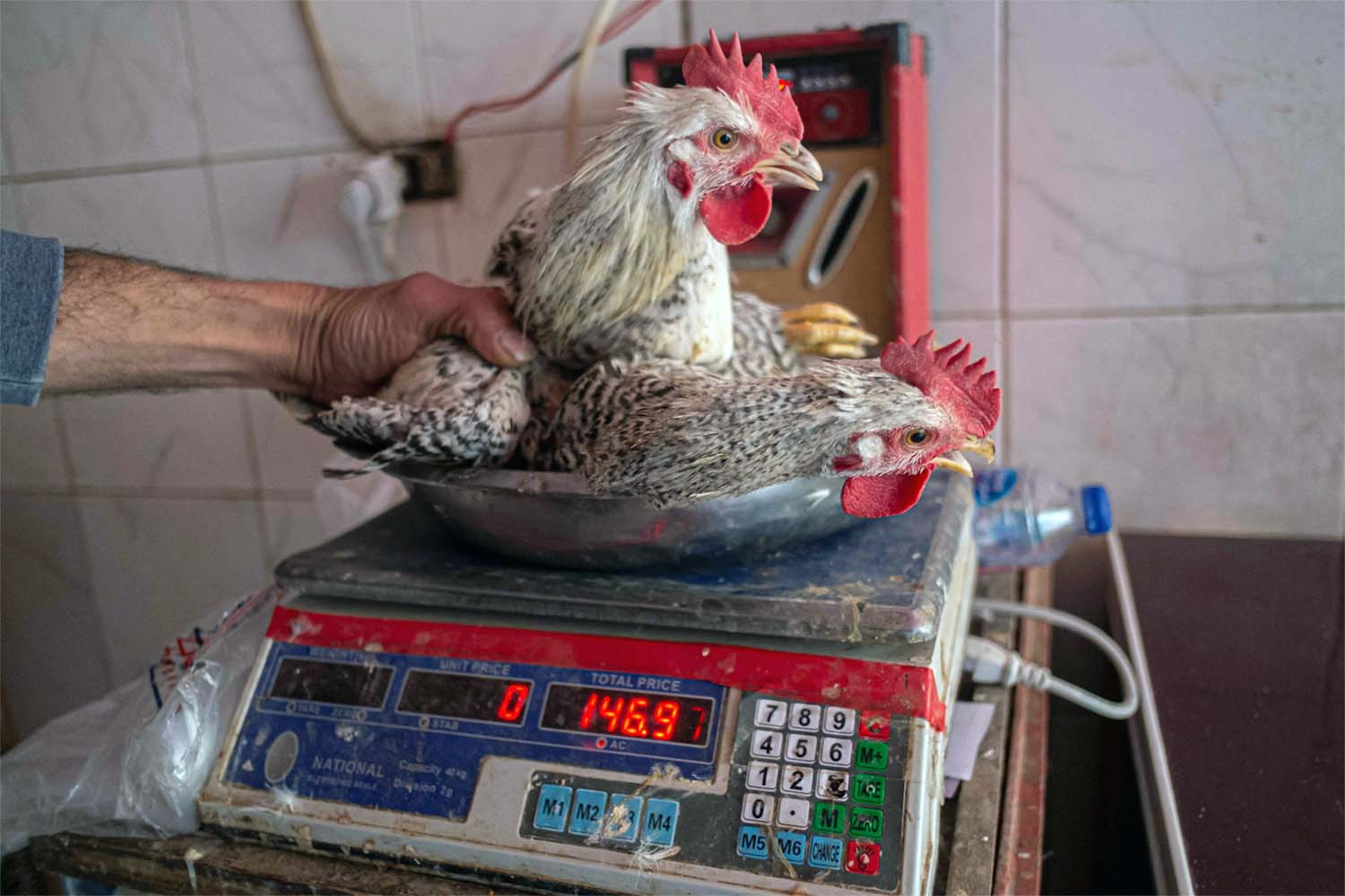 A Shopkeeper says the price of chicken tripled in a year