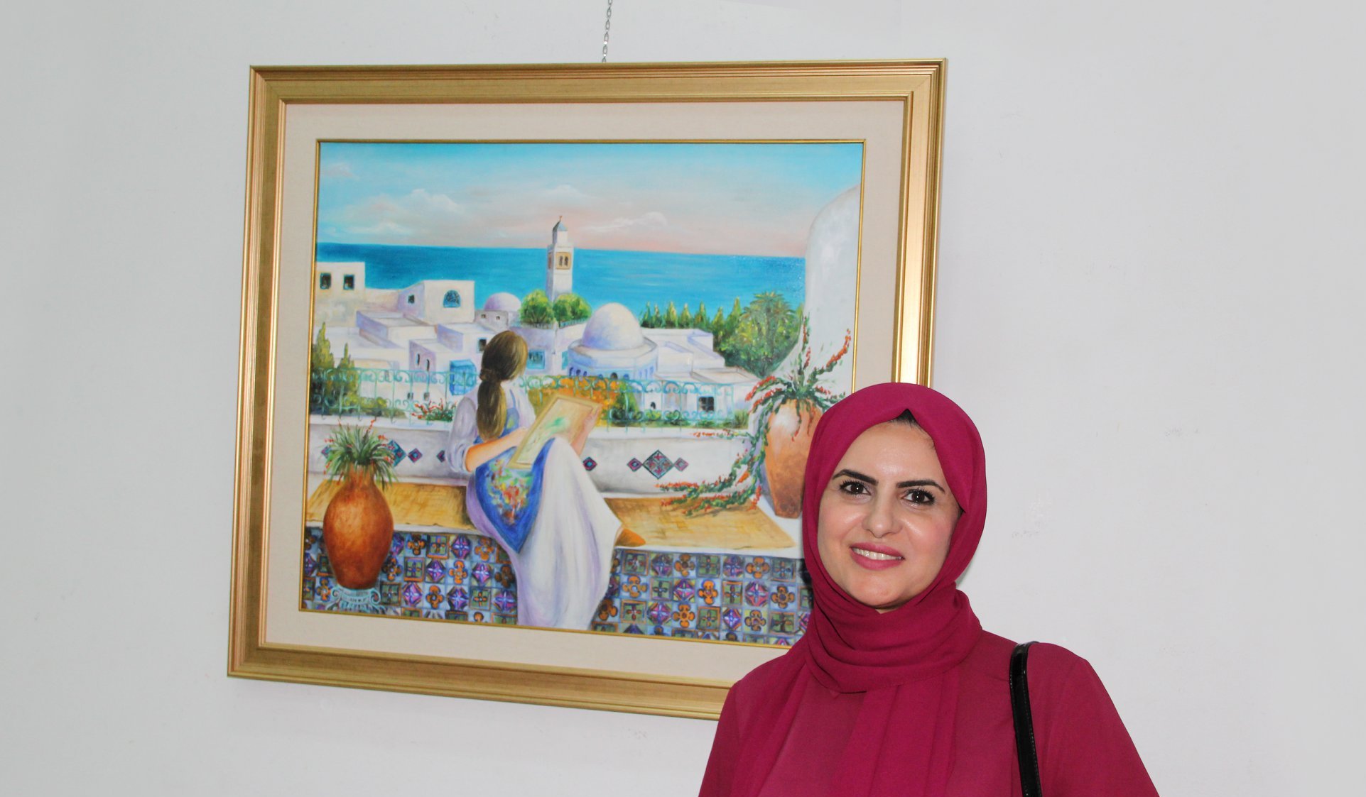 الفنانة ايناس الأزرق 