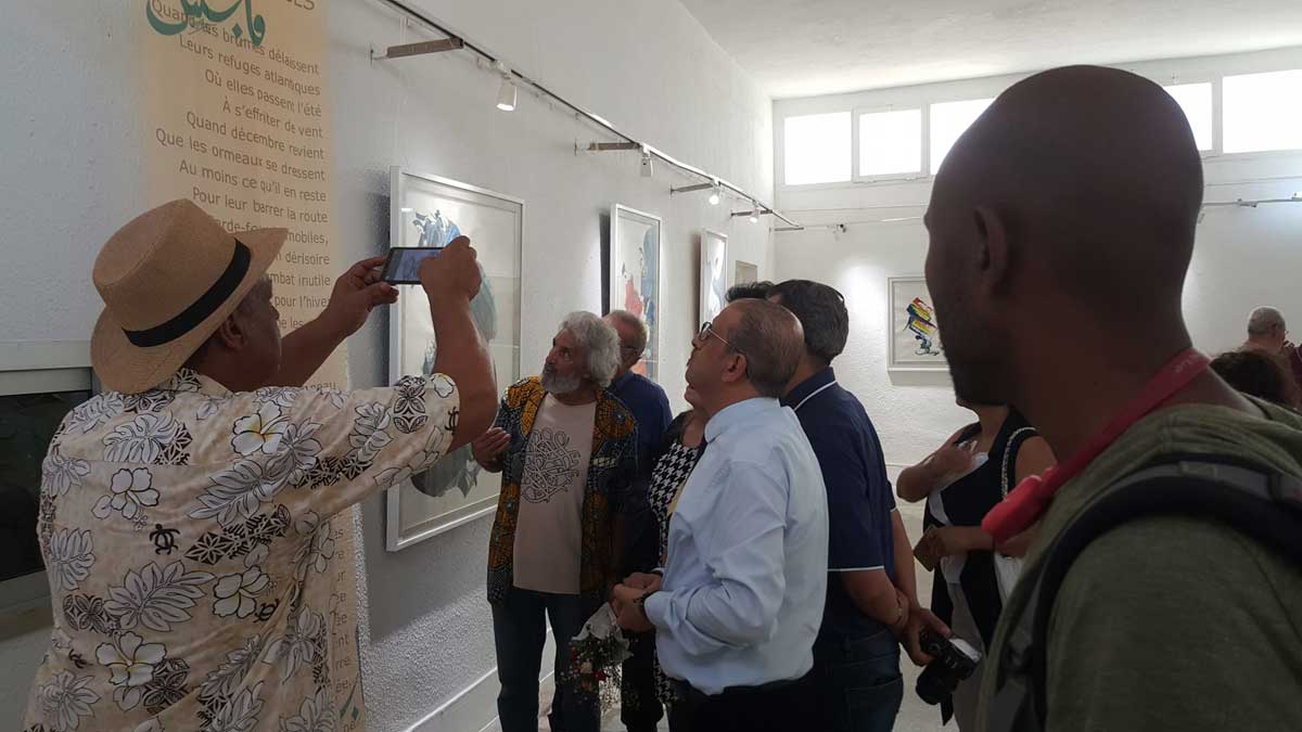 من صور معرض عبدالرزاق حمودة