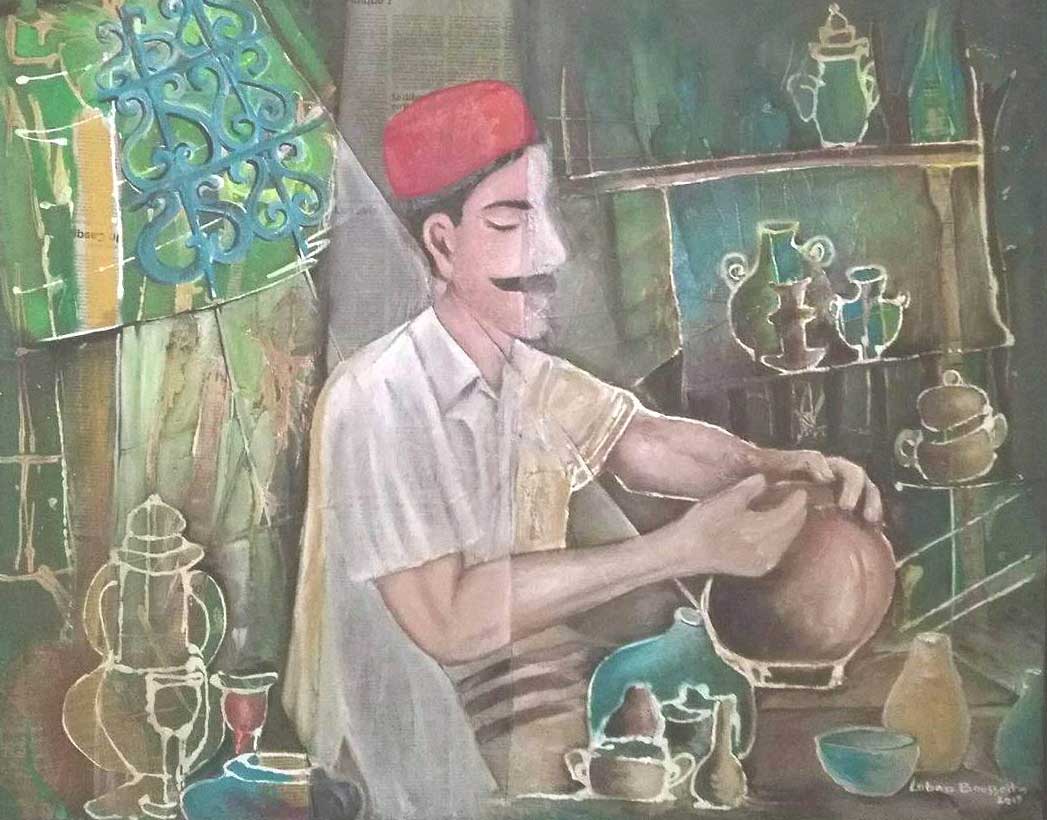عمل فني للبنى بوقلة