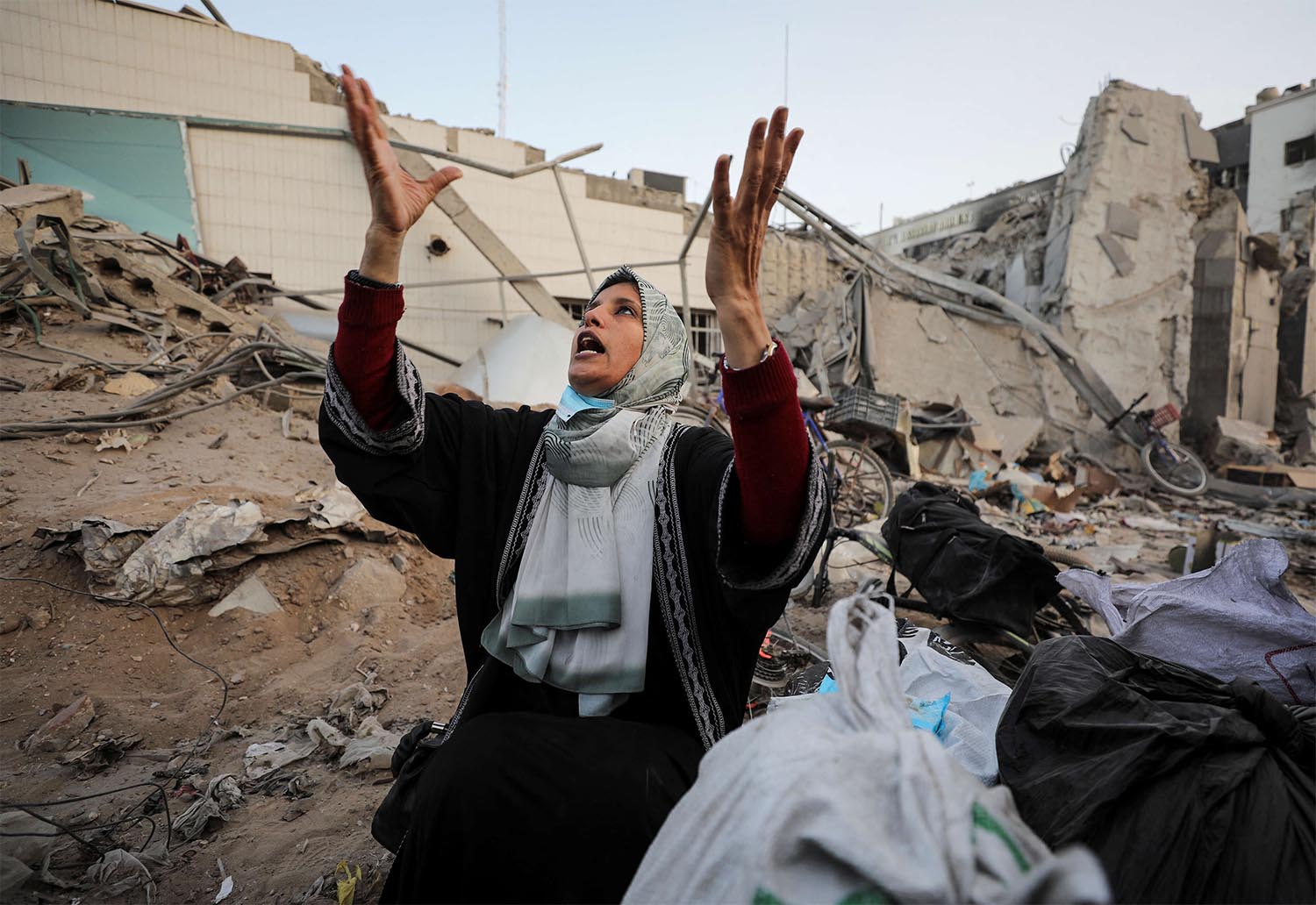 Six months into the war, streets are lined with rubble