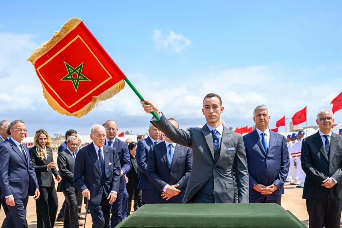 Moulay Hassan launching the construction of the desalination plant