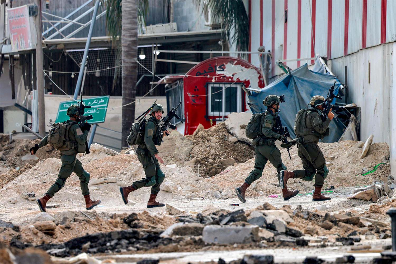 A large assault on the occupied Palestinian territory 