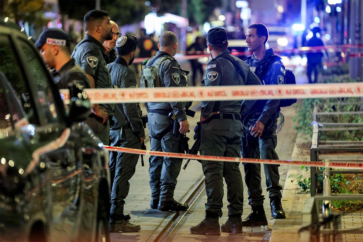 The attack took place minutes before Iran launched a barrage of missiles at Israel