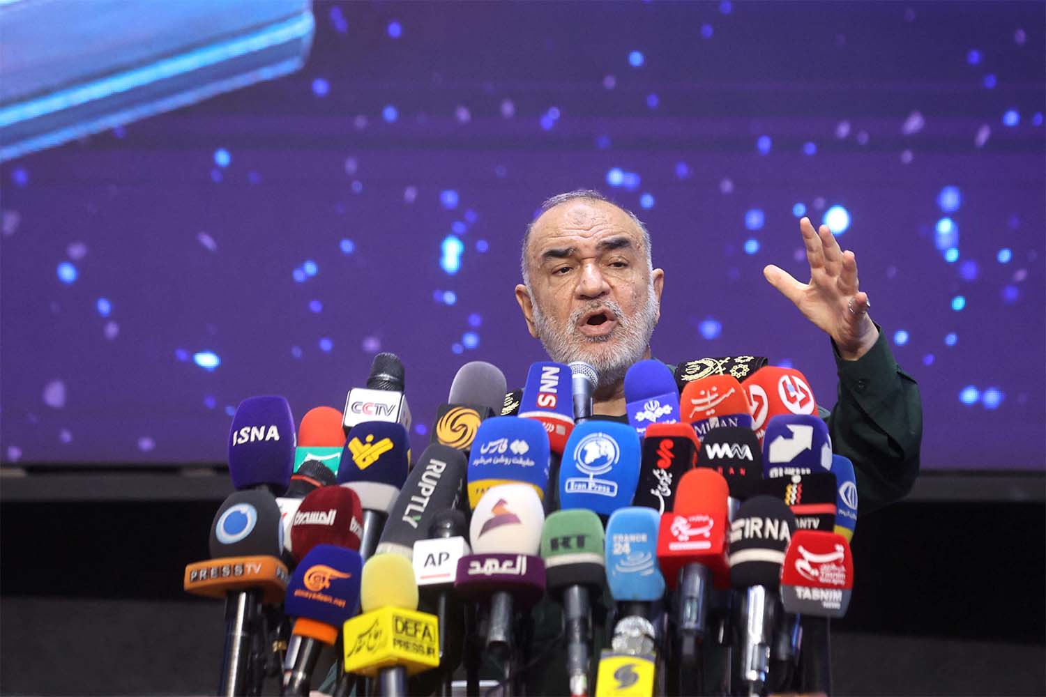 Hossein Salami, the commander of Iran's elite Revolutionary Guards
