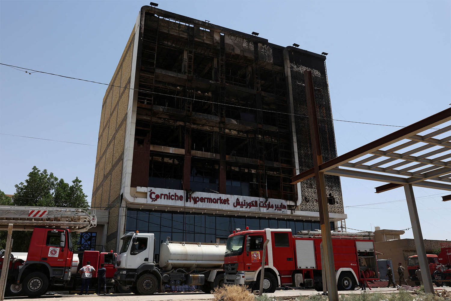 The cause of the fire was not immediately known
