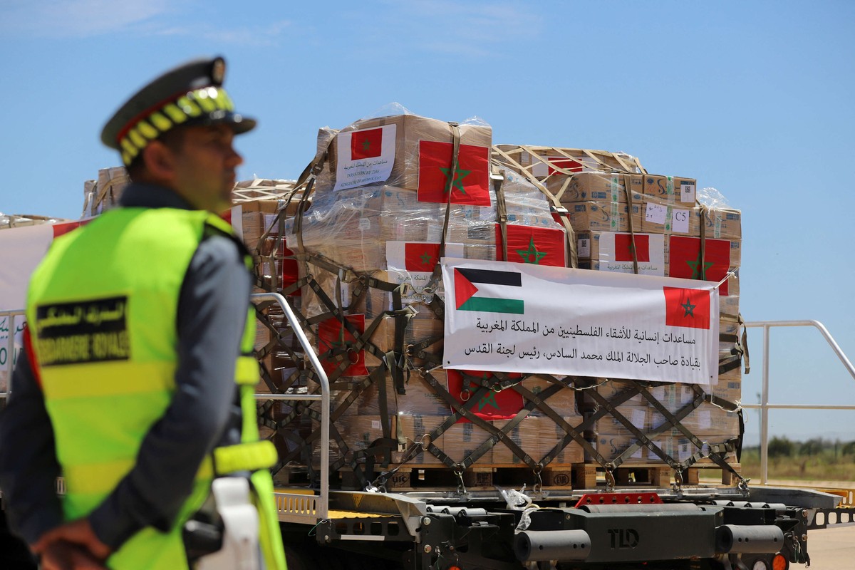 حرص مغربي متواصل على الدعم الانساني لأهالي غزة