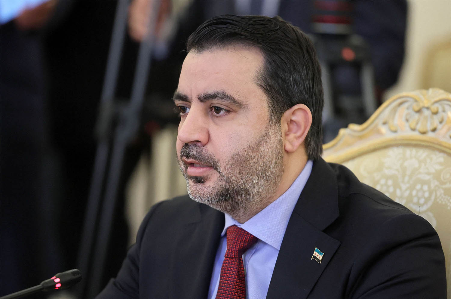 Syrian Foreign Minister Asaad al-Shibani 