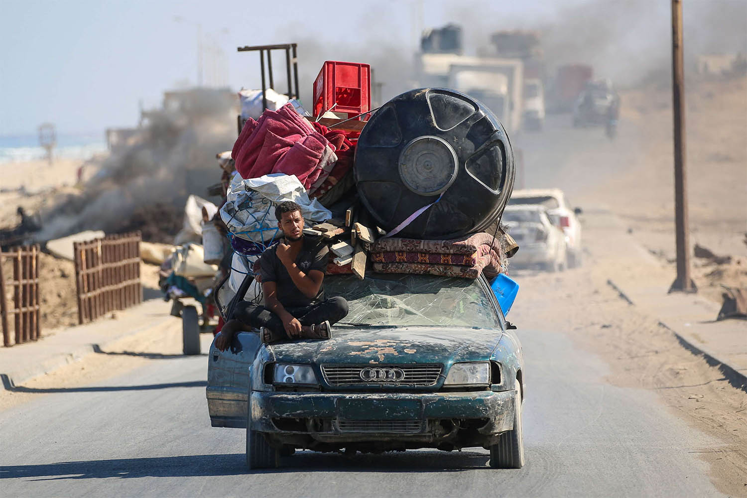 Gazans fleeing the city