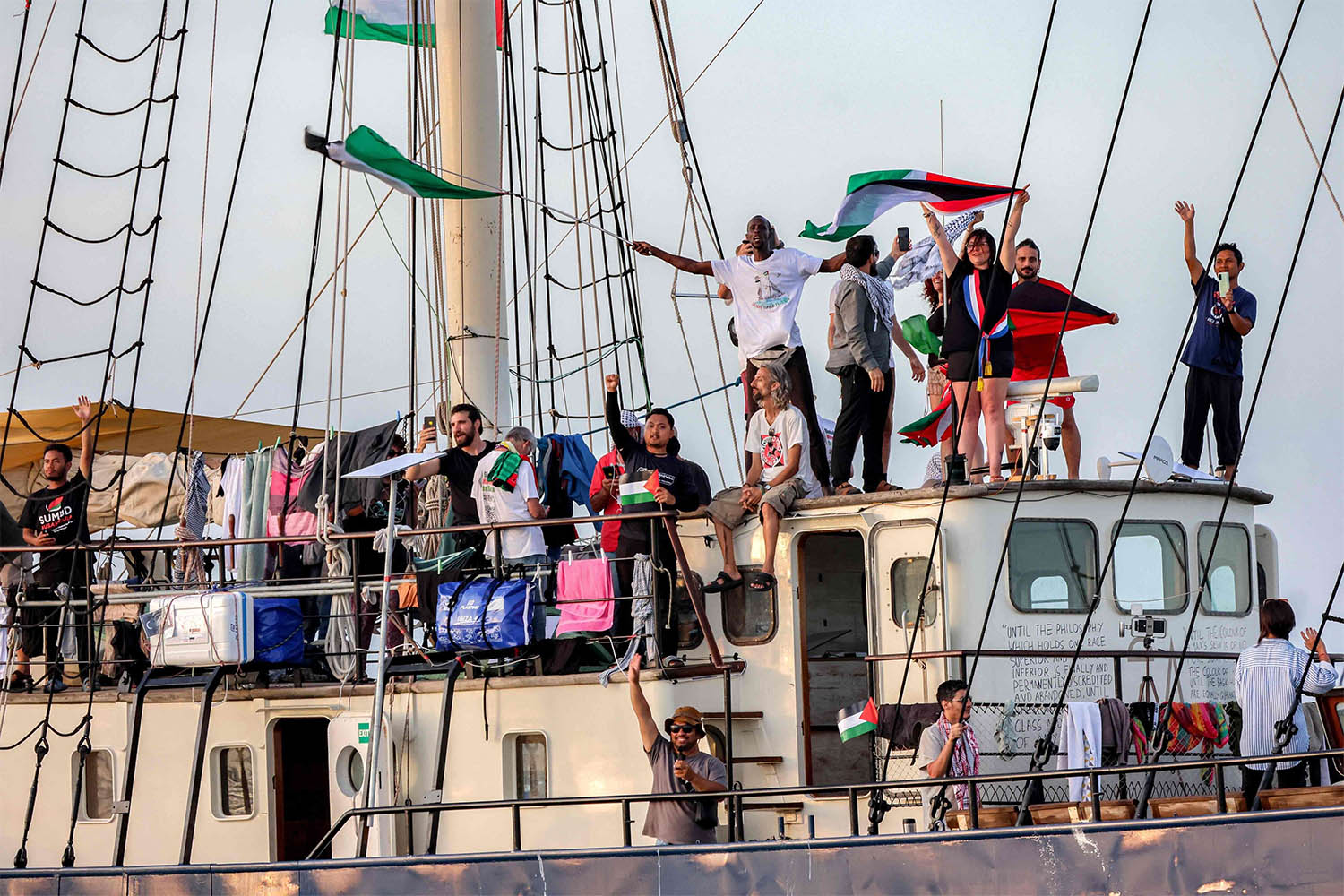 Spain has also decided to send a military warship to protect the flotilla