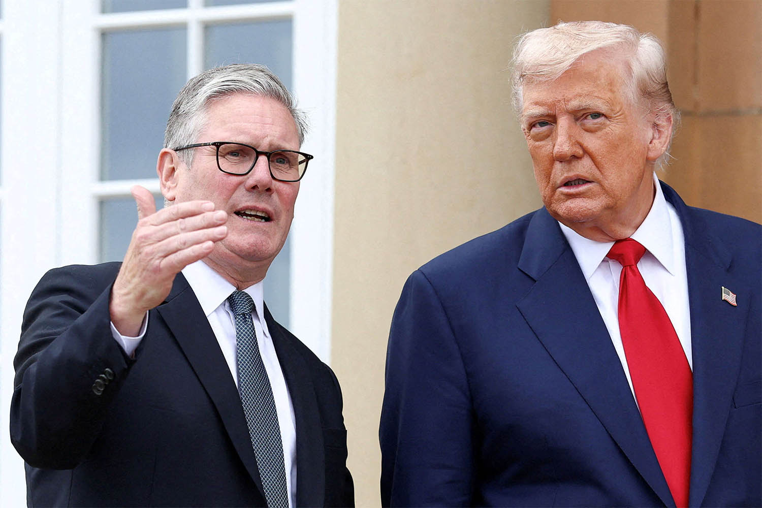 Trump is on a state visit in Britain