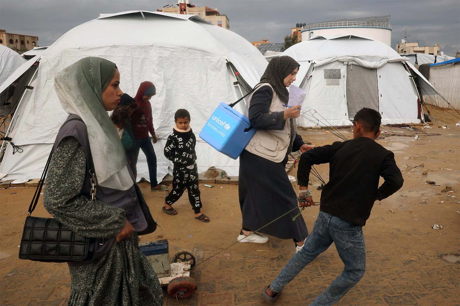 UNICEF launched the first of three rounds of catch-up immunisations on Sunday