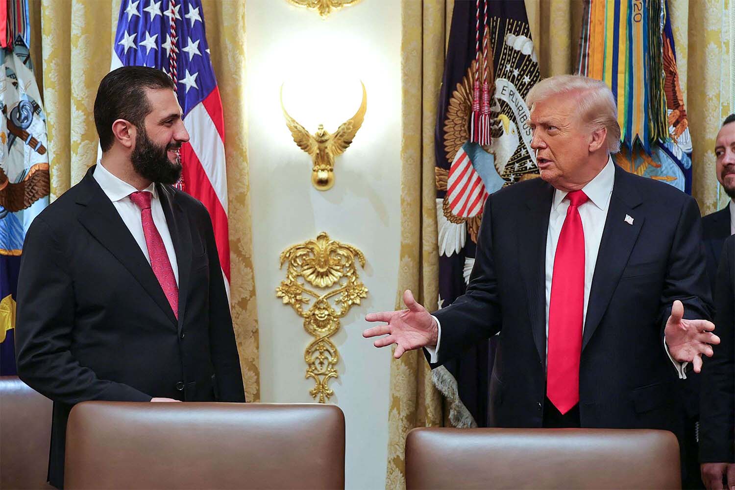 Sharaa with Trump