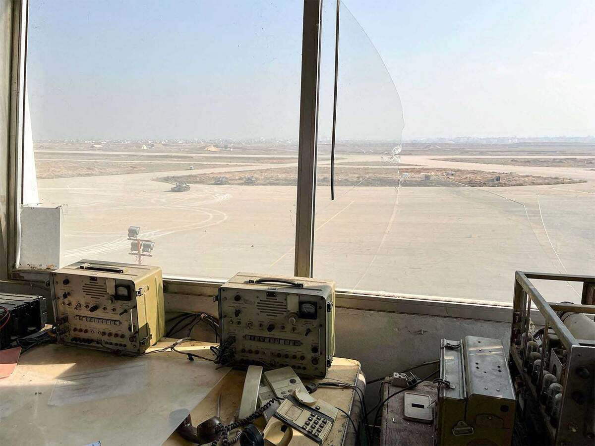 Mezzeh military airport in Damascus