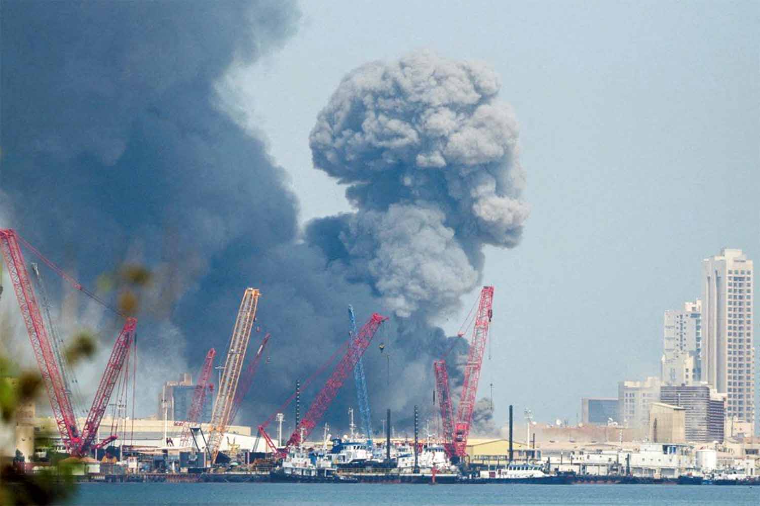 Manama bombed by Iran