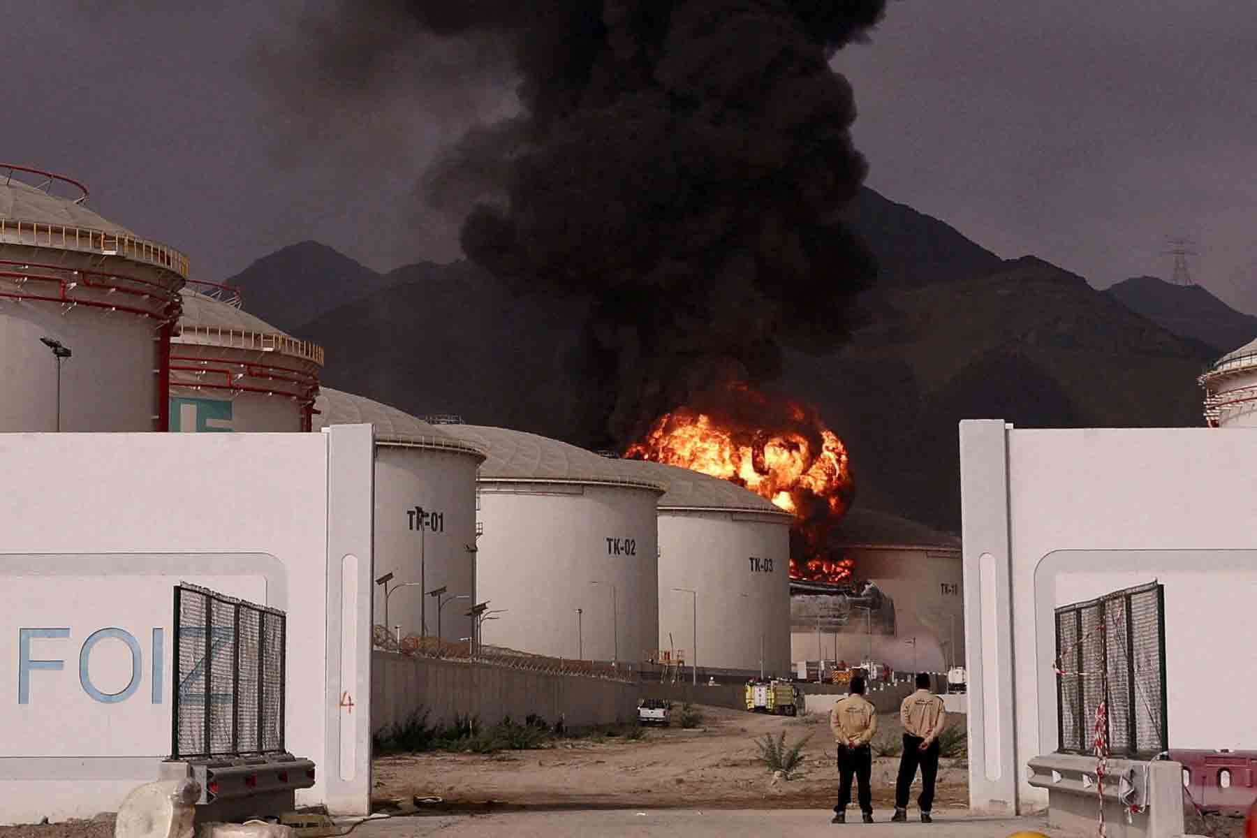 Major bunkering hub in flames 
