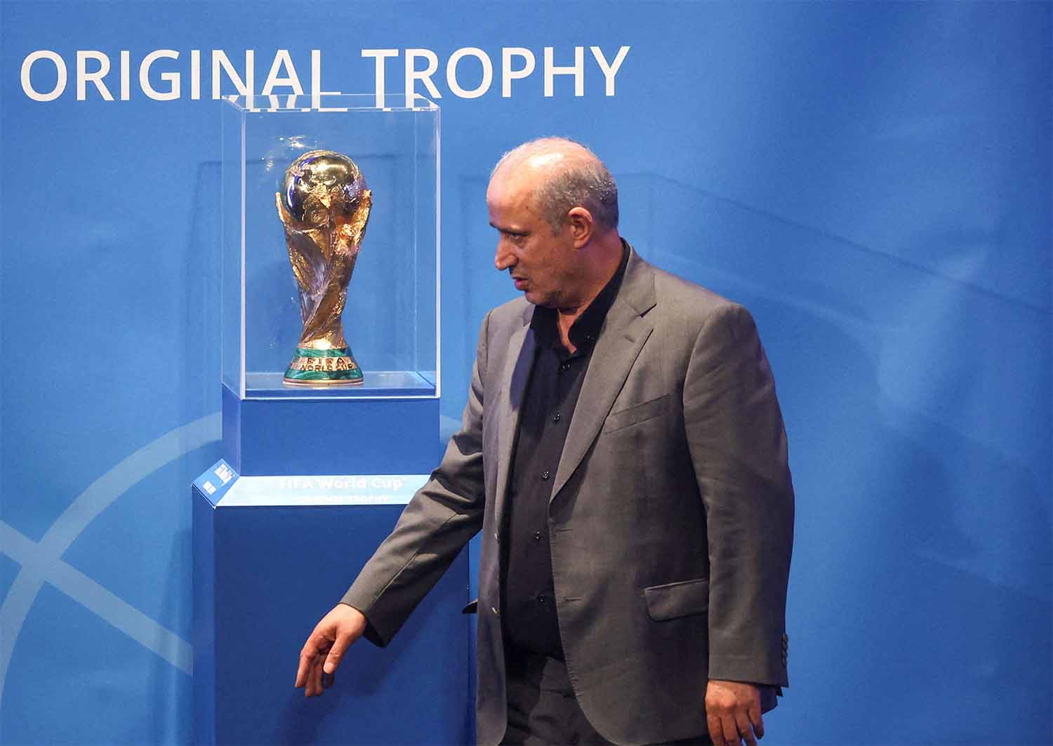 Iranian football president Mehdi Taj 