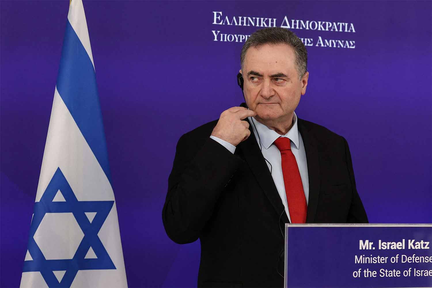 Israeli Defence Minister Israel Katz 