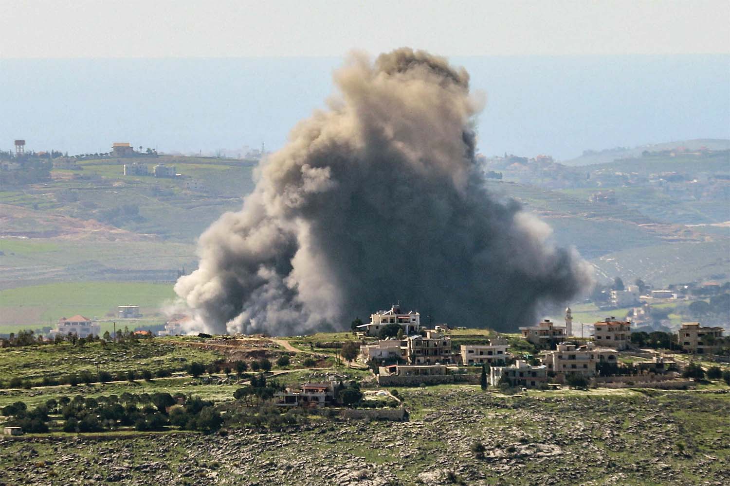 Israel pounding south Lebanon