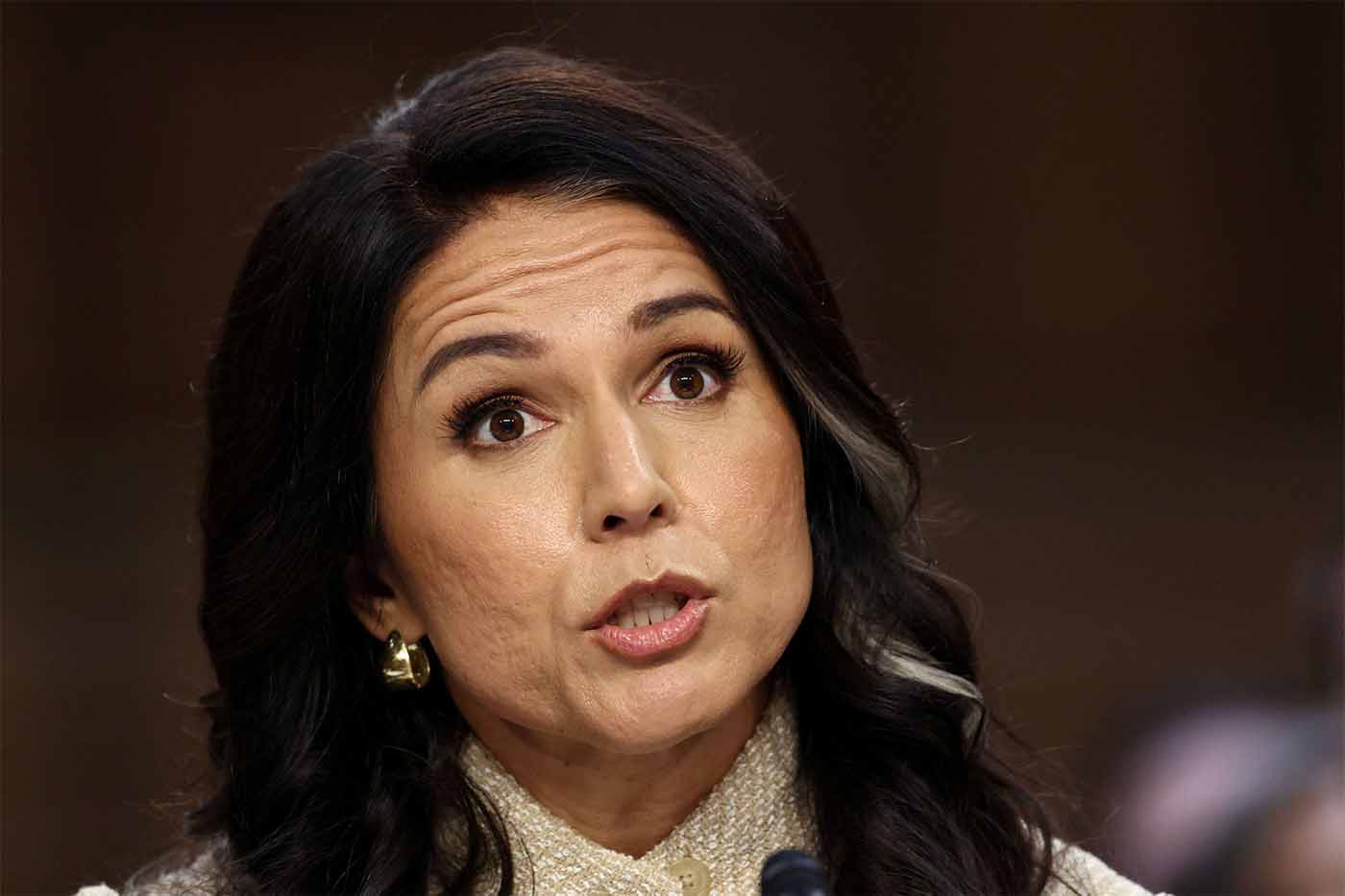 Director of National Intelligence (DNI) Tulsi Gabbard testifies before a Senate Intelligence Committee hearing 