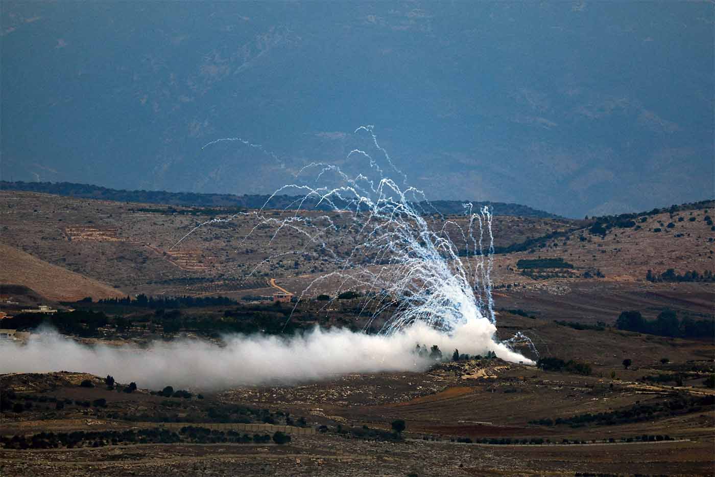 HRW said under international humanitarian law the use of airburst white phosphorus over populated areas is unlawful