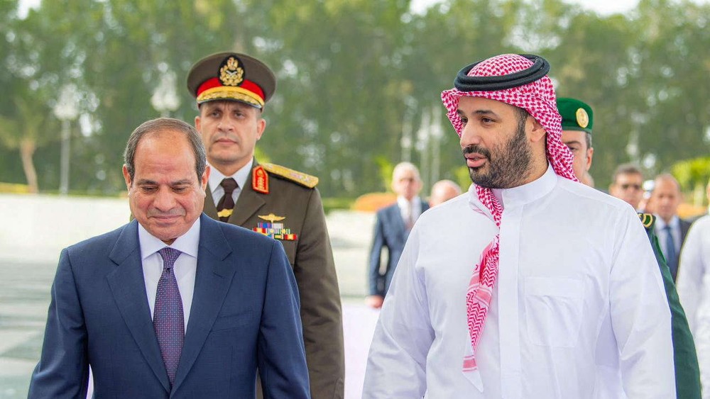 عبدالفتاح السيسي والأمير محمد بن سلمان