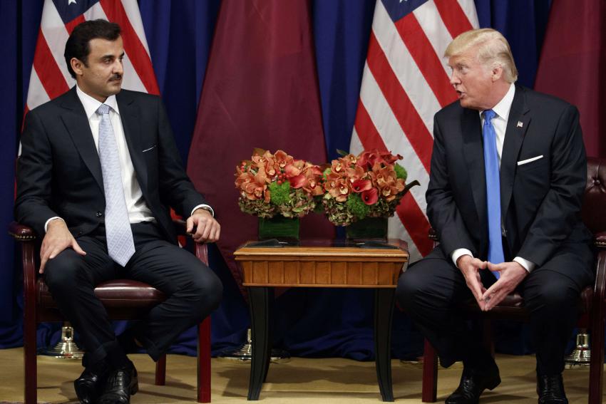 ترامب وأمير قطر