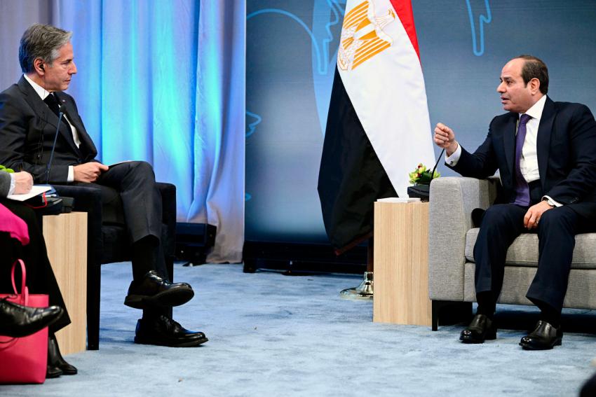 النزاع الإسرائيلي الفلسطيني يهمن على محادثات السيسي وبلينكن