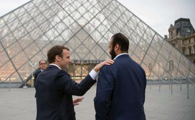 الامير محمد بن سلمان مع ماكرون