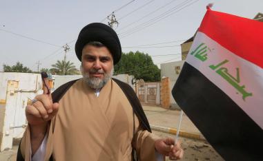 الصدر يحتفل بالفوز الانتخابي